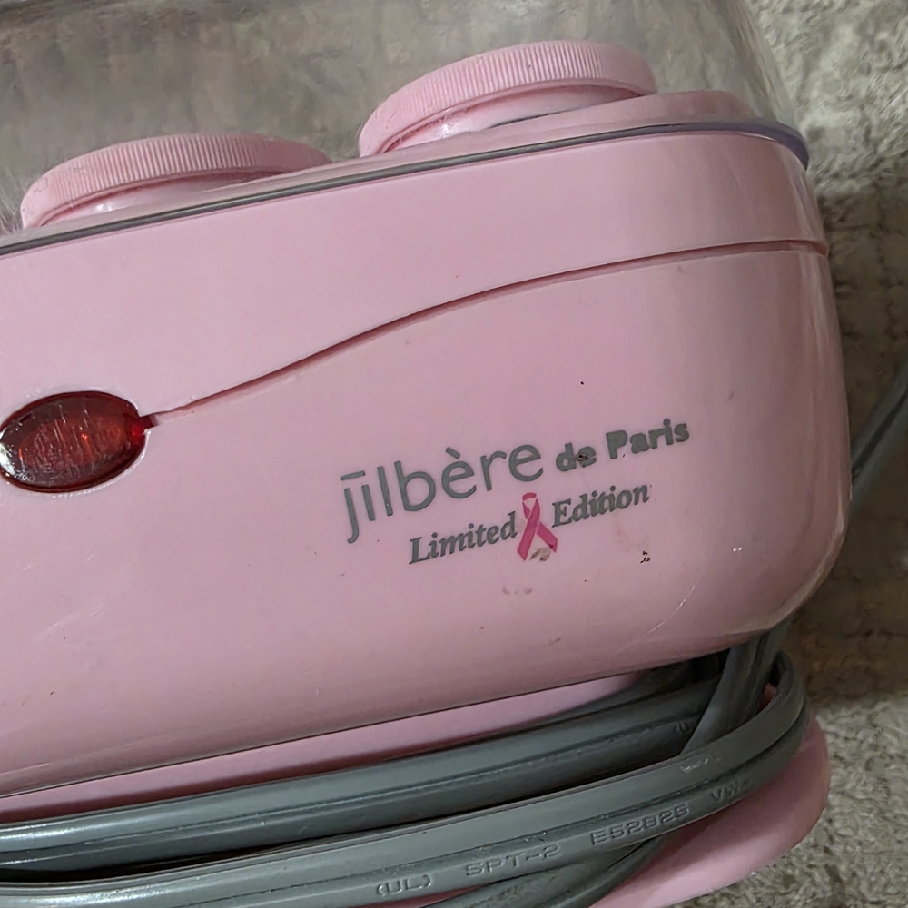 Vintage Jilbère de Paris Pink Hair Roller Set- Special Breast Cancer Edition - Picture 7 of 7